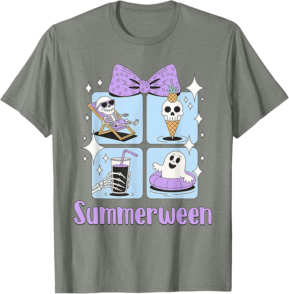 Happy Summerween Summer Halloween Men Women Kids T-Shirt