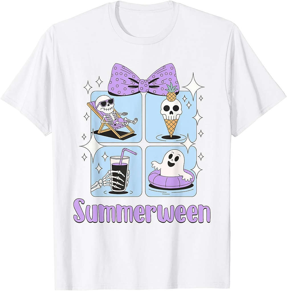 Happy Summerween Summer Halloween Men Women Kids T-Shirt