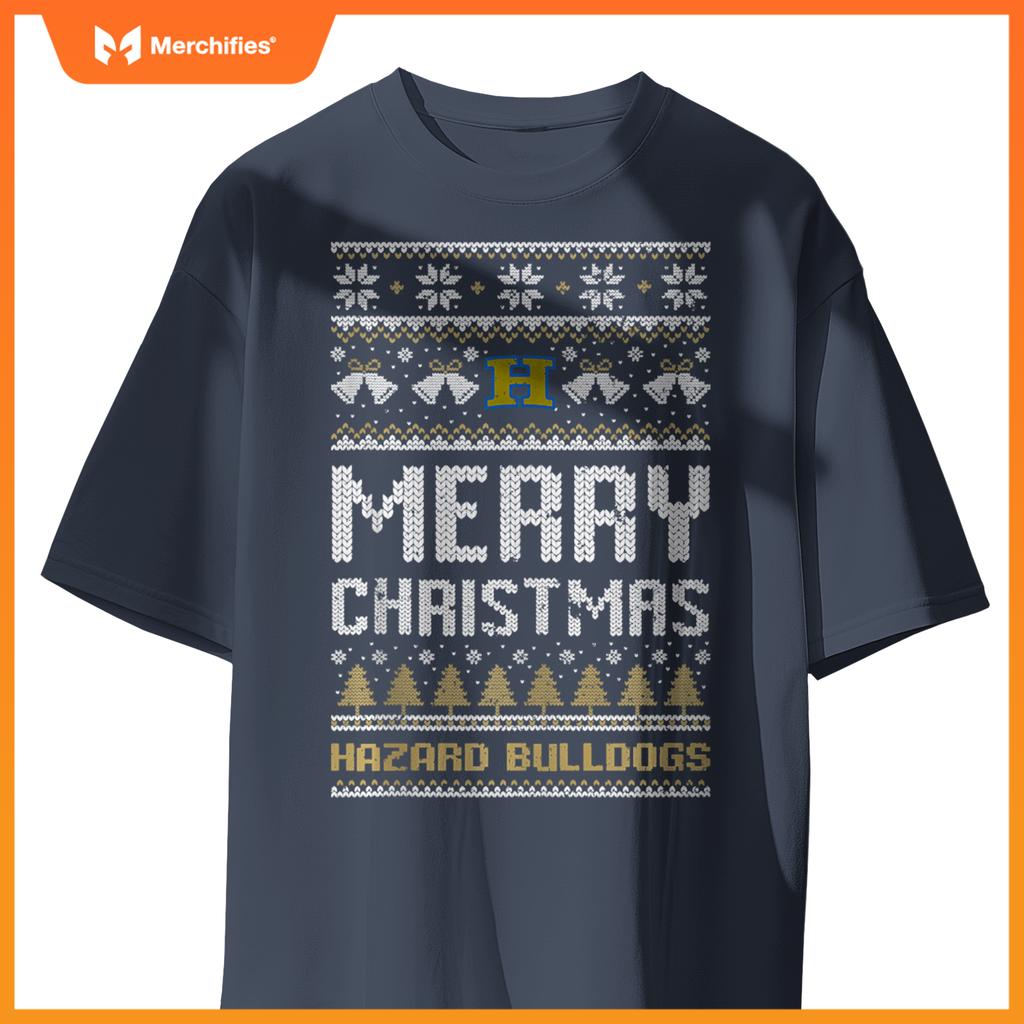 Hazard Bulldogs Logo Merry Christmas Ugly Sweater HS T-Shirt