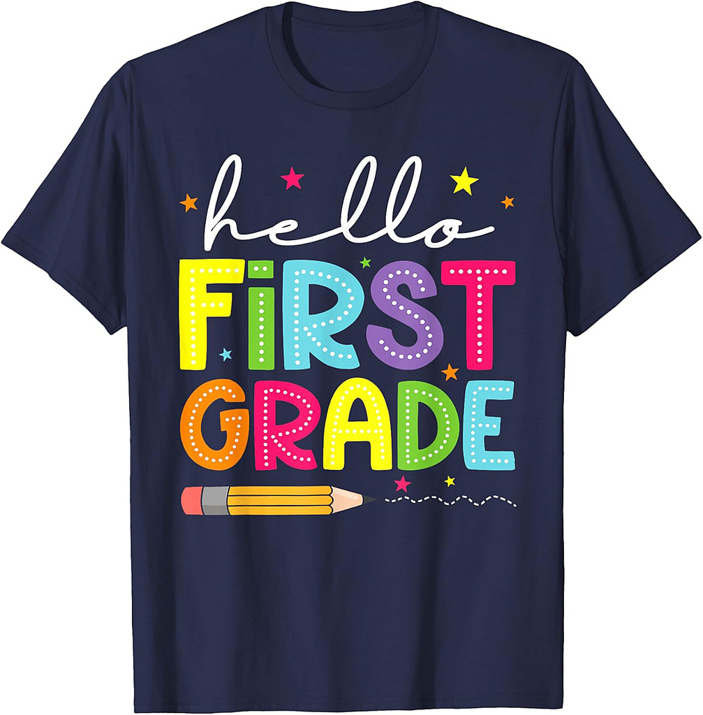 Hello First Grade First Day Of School Back to School Gifts T-Shirt