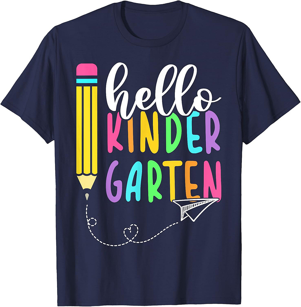 Hello Kindergarten Back to School Kindergarten Teacher Kids T-Shirt