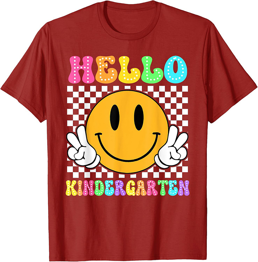 Hello Kindergarten Back to School for Teachers and Students T-Shirt