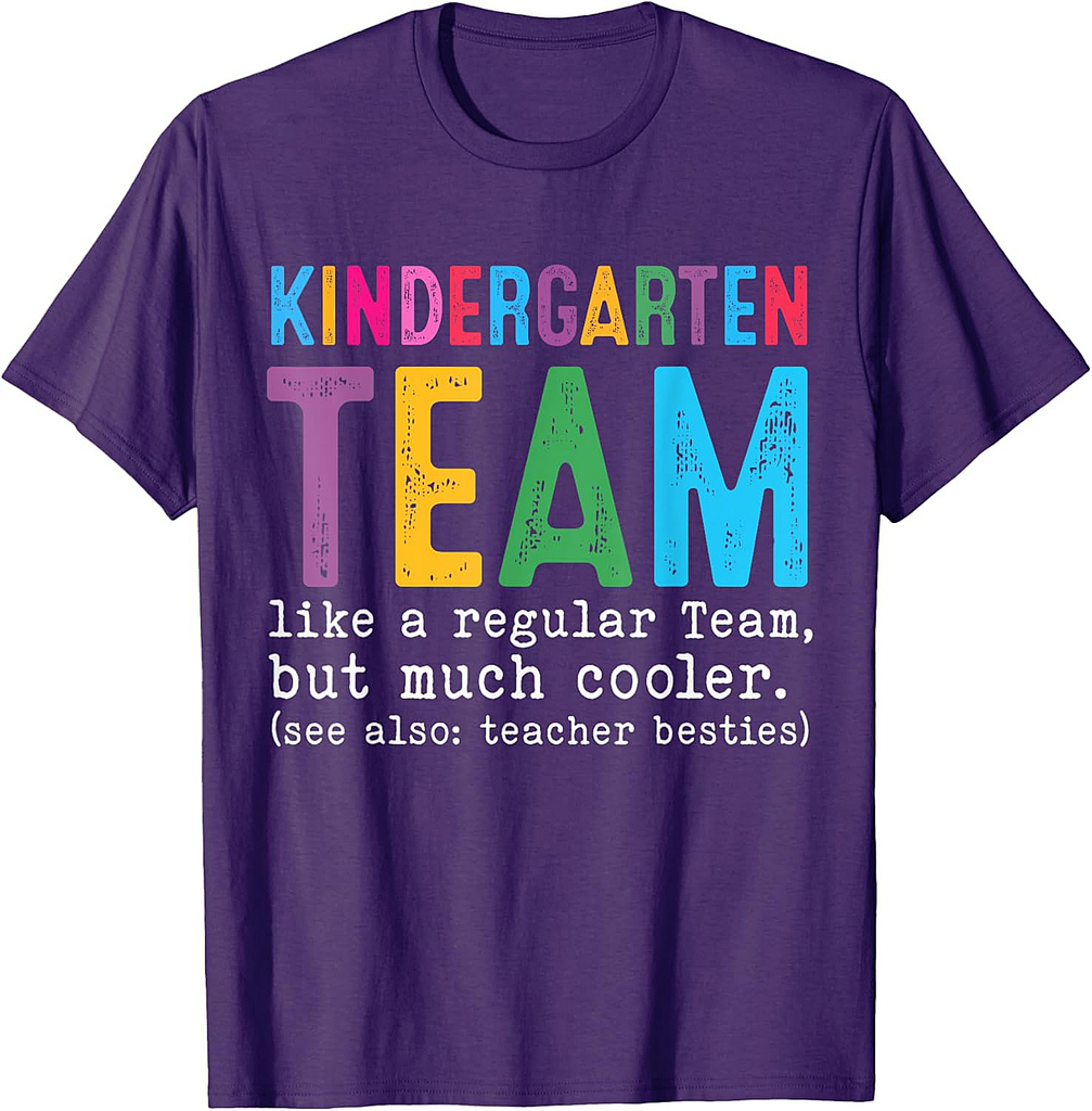 Hello Kindergarten Team Back to School Teacher Student Kids T-Shirt