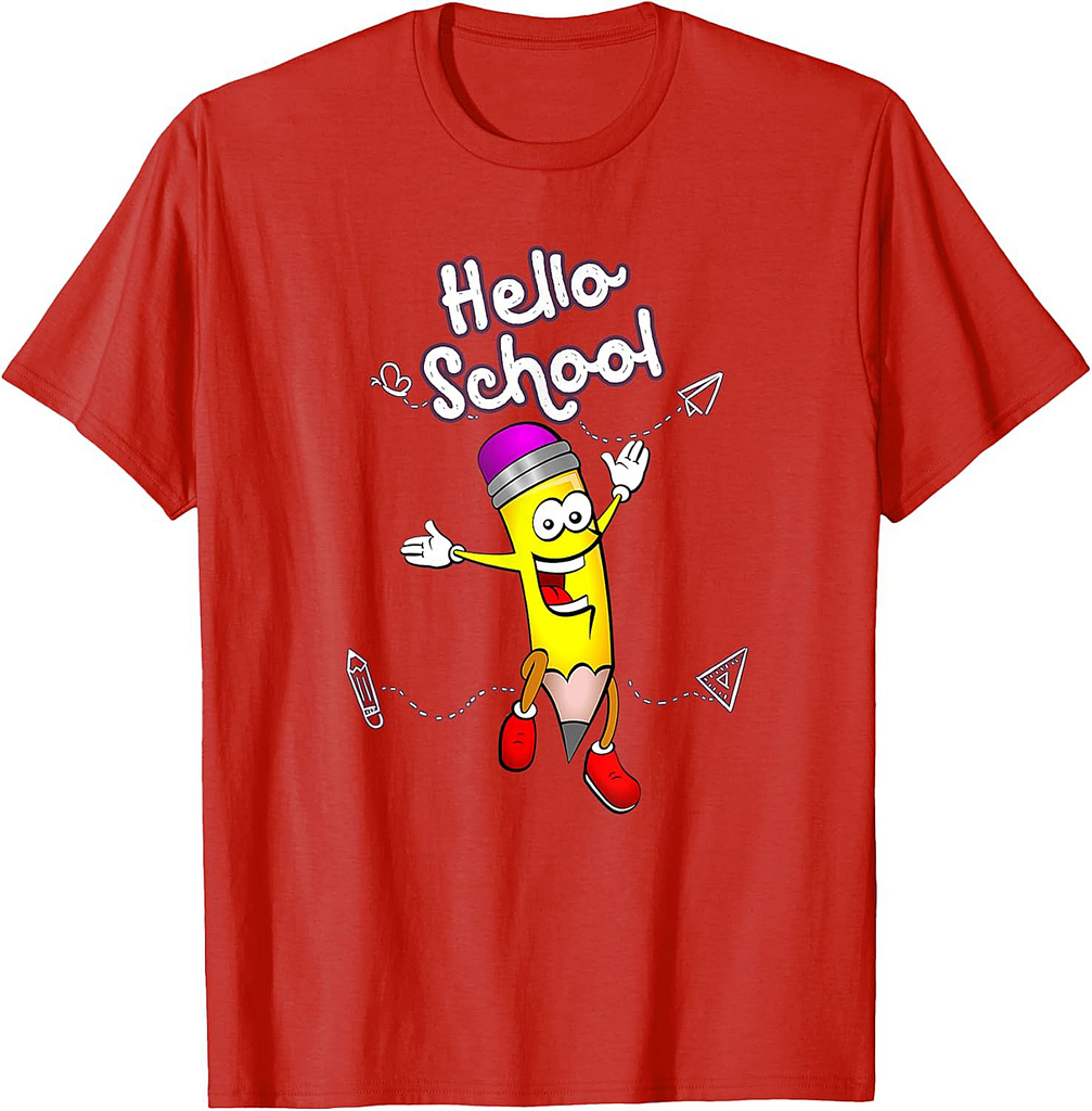 Hello School TShirt Funny Back to School for Teacher Student T-Shirt