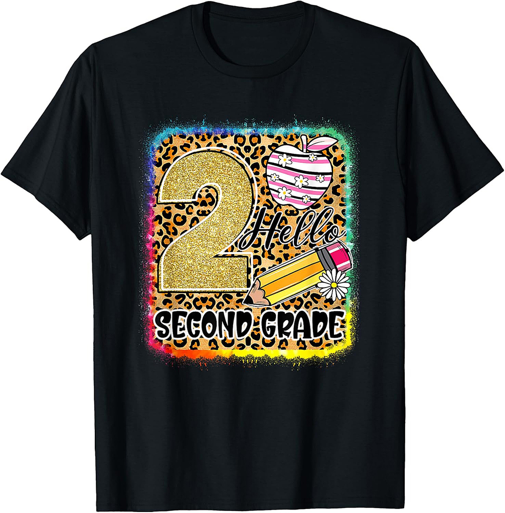 Hello Second Grade Back To School 2Nd Grade Teacher Girls T-Shirt