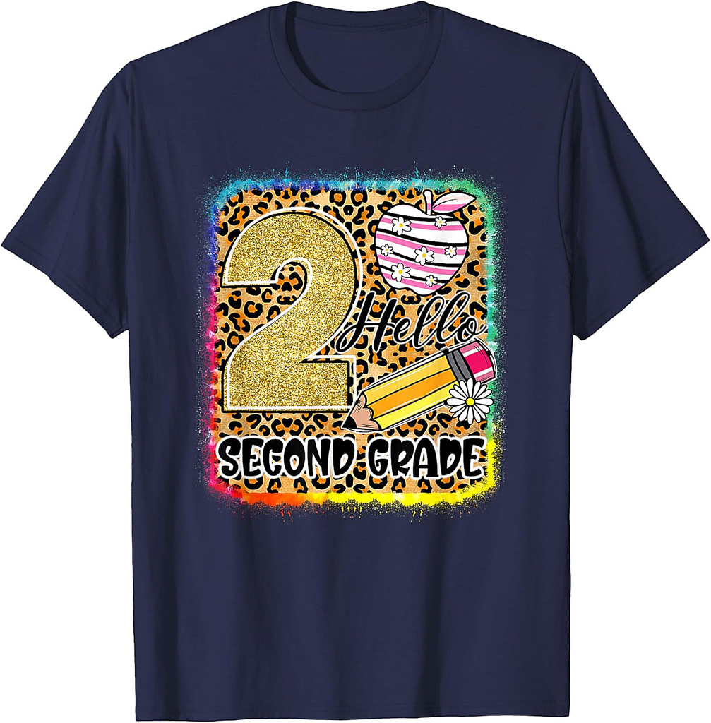 Hello Second Grade Back To School 2Nd Grade Teacher Girls T-Shirt