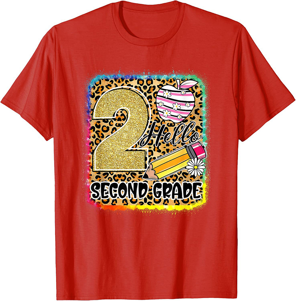 Hello Second Grade Back To School 2Nd Grade Teacher Girls T-Shirt