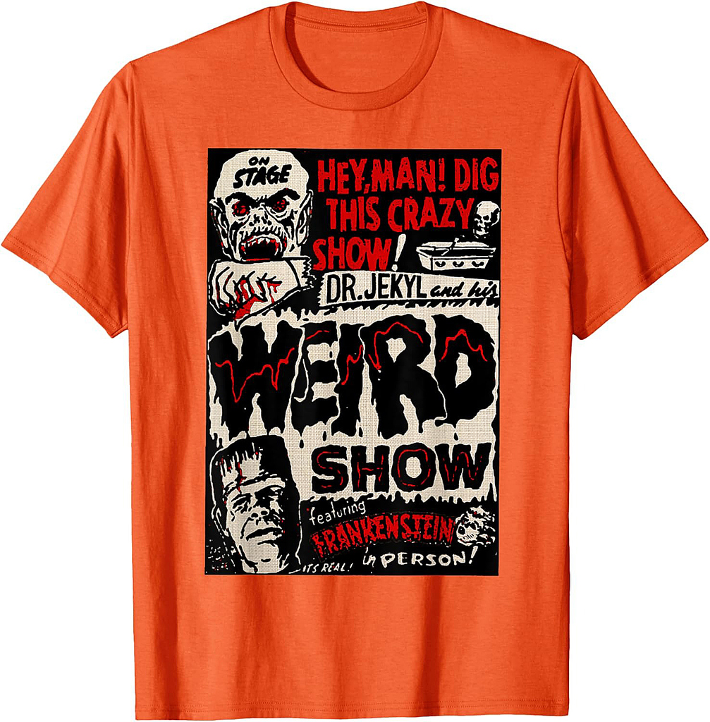 Horror Movie Monster Vintage Halloween Frankenstein T-Shirt