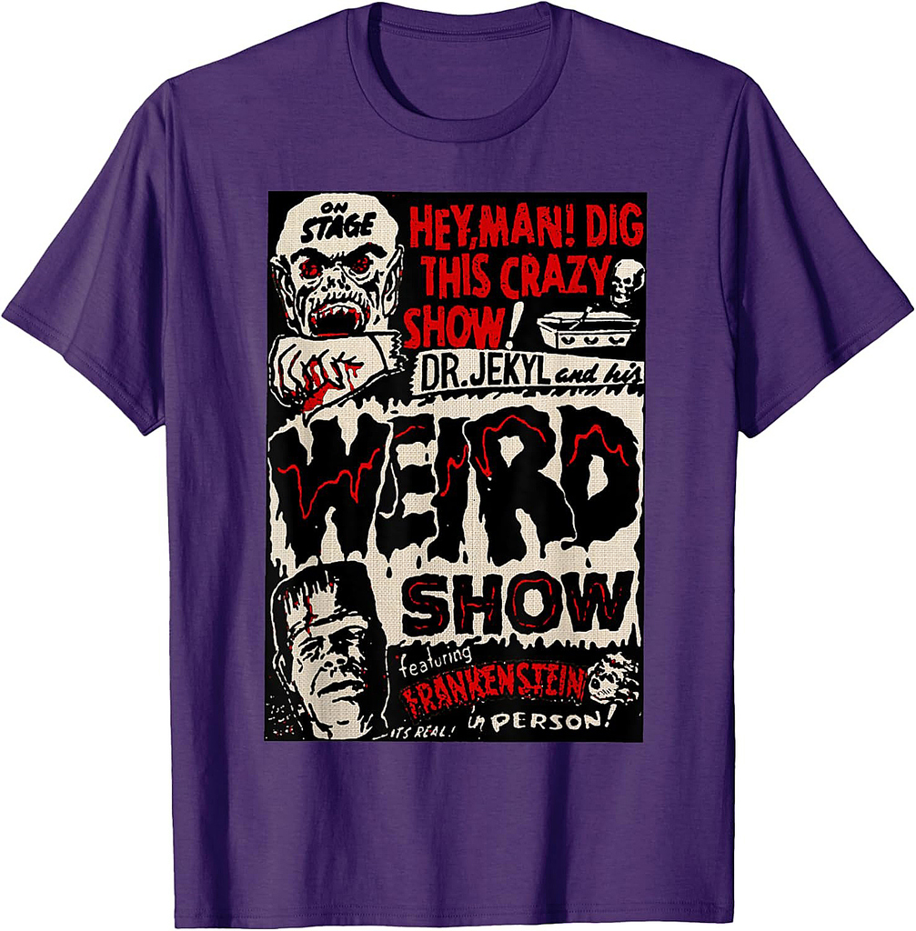 Horror Movie Monster Vintage Halloween Frankenstein T-Shirt