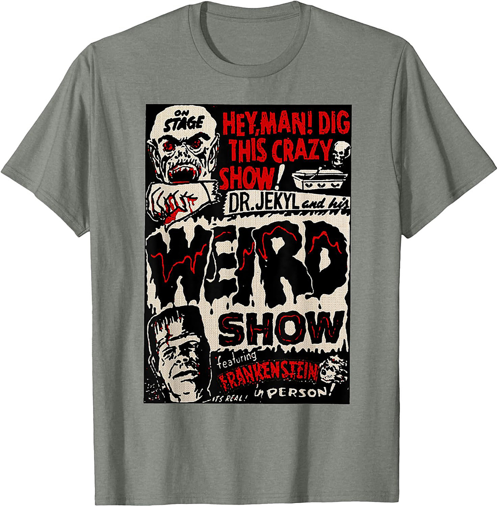 Horror Movie Monster Vintage Halloween Frankenstein T-Shirt