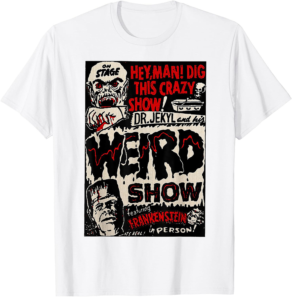 Horror Movie Monster Vintage Halloween Frankenstein T-Shirt