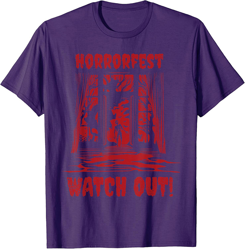 Horrorfest Watch Out I Scary Costume Vintage Halloween Party T-Shirt
