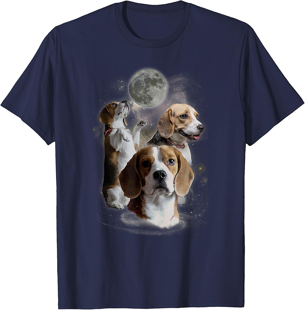 Howling at the Moon Shirt Funny Beagle Shirt Beagle T-Shirt