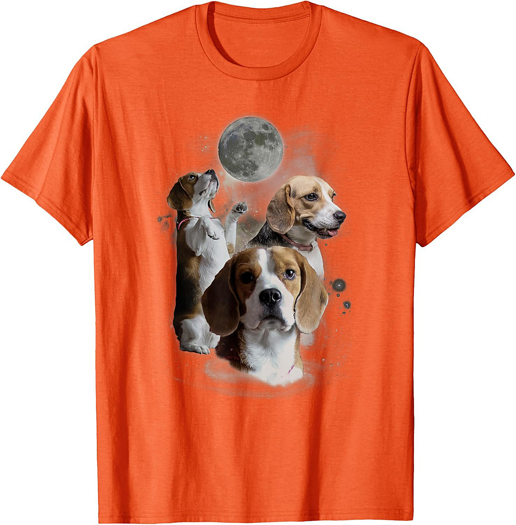 Howling at the Moon Shirt Funny Beagle Shirt Beagle T-Shirt