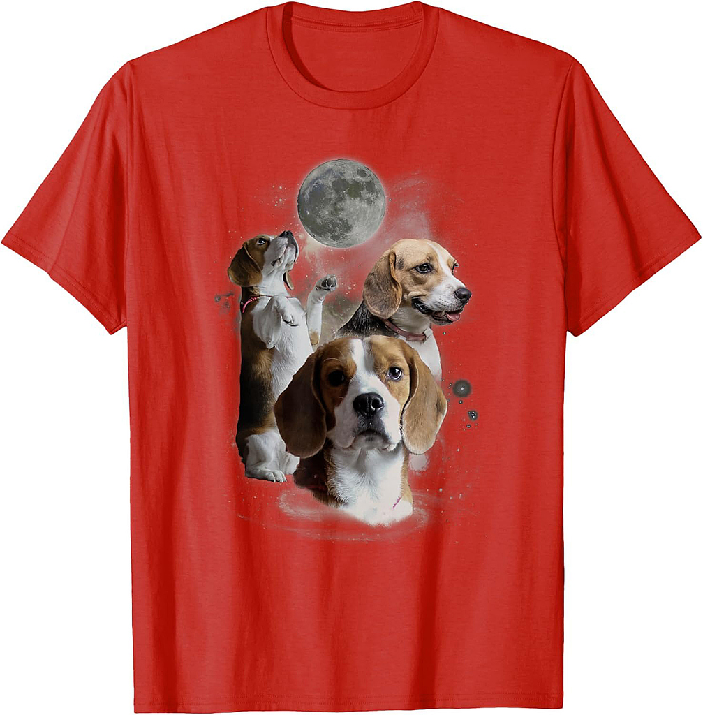 Howling at the Moon Shirt Funny Beagle Shirt Beagle T-Shirt