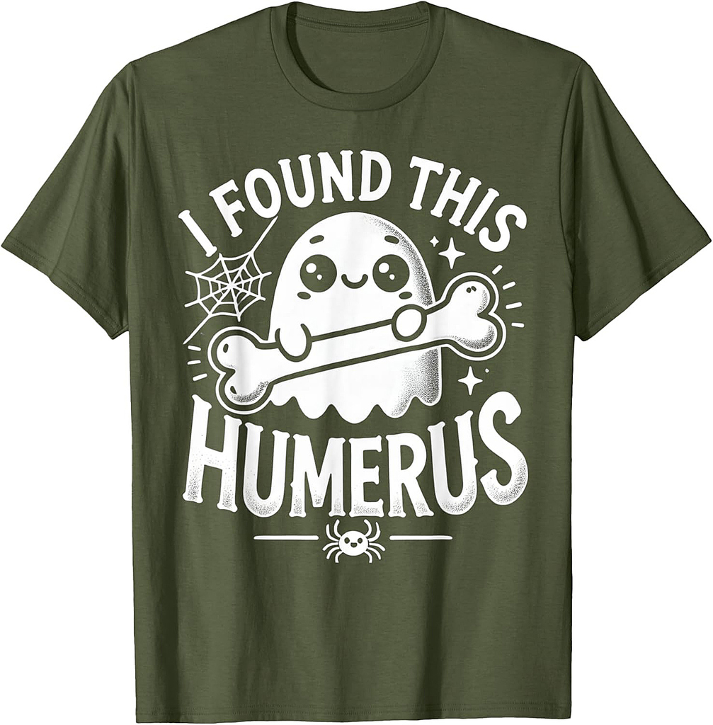 I Found This Humerus Halloween Ghost Humorous T-Shirt