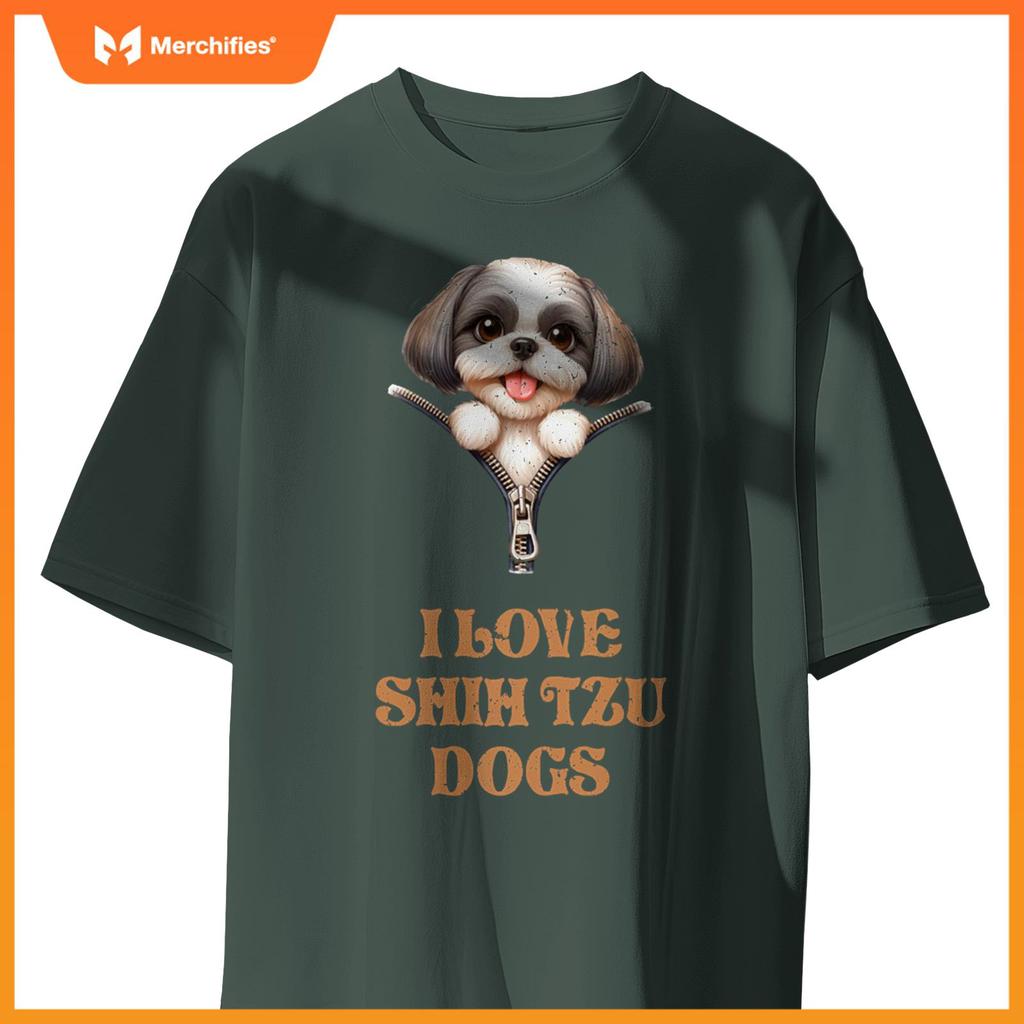 I Love Shih Tzu Dogs T-Shirt