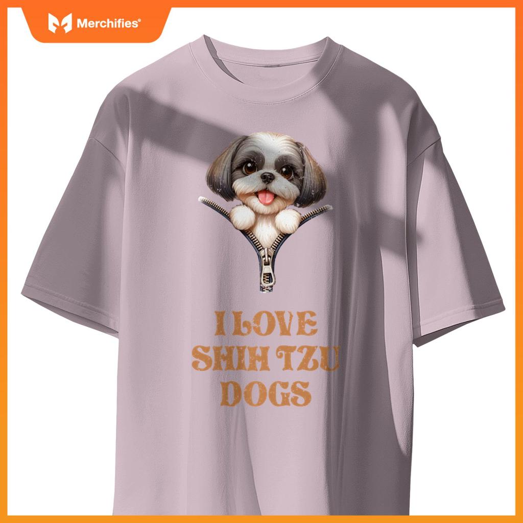 I Love Shih Tzu Dogs T-Shirt