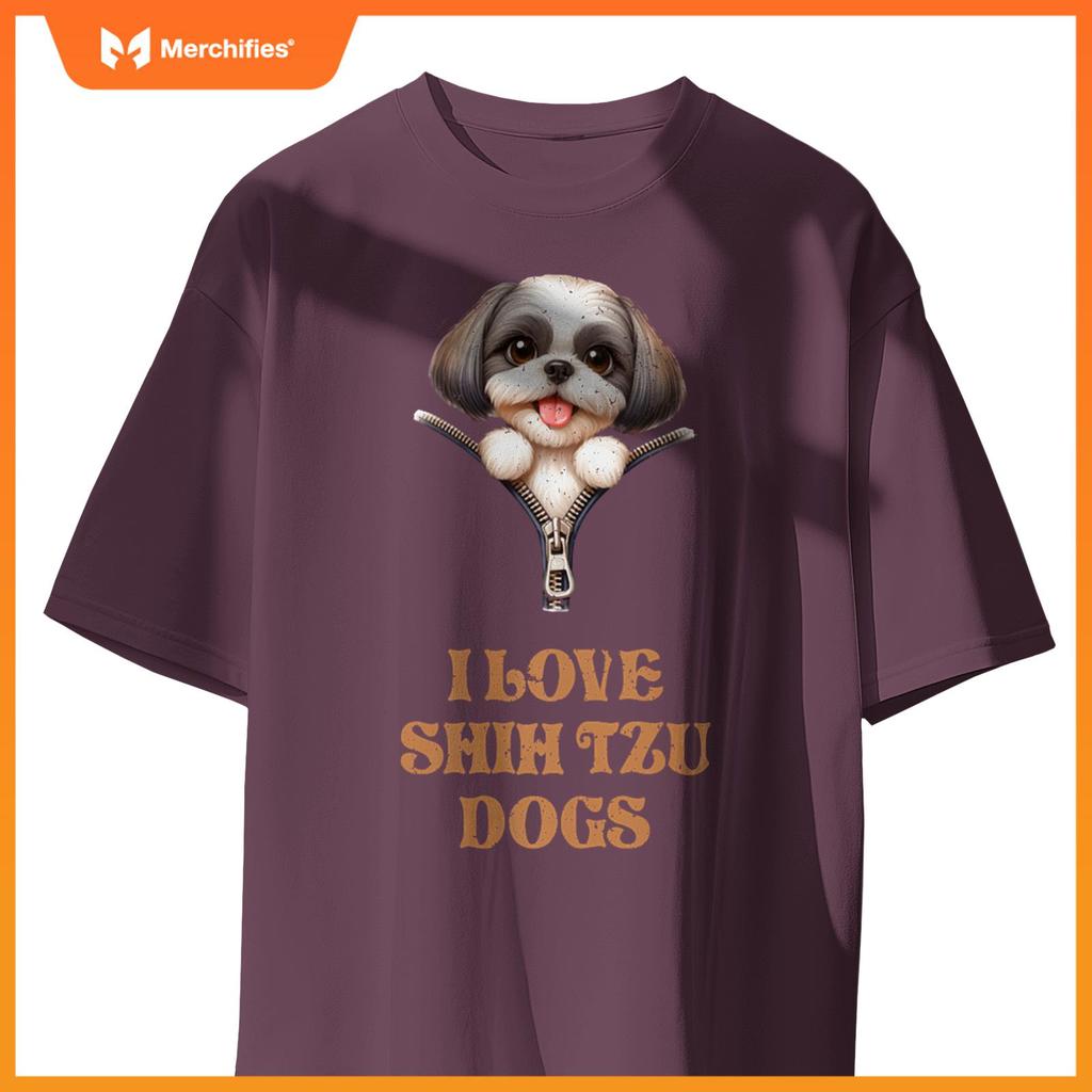 I Love Shih Tzu Dogs T-Shirt