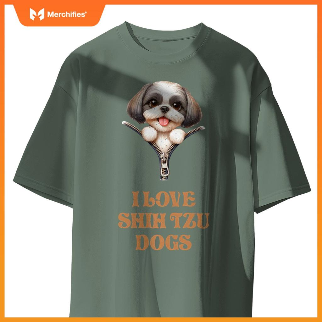 I Love Shih Tzu Dogs T-Shirt