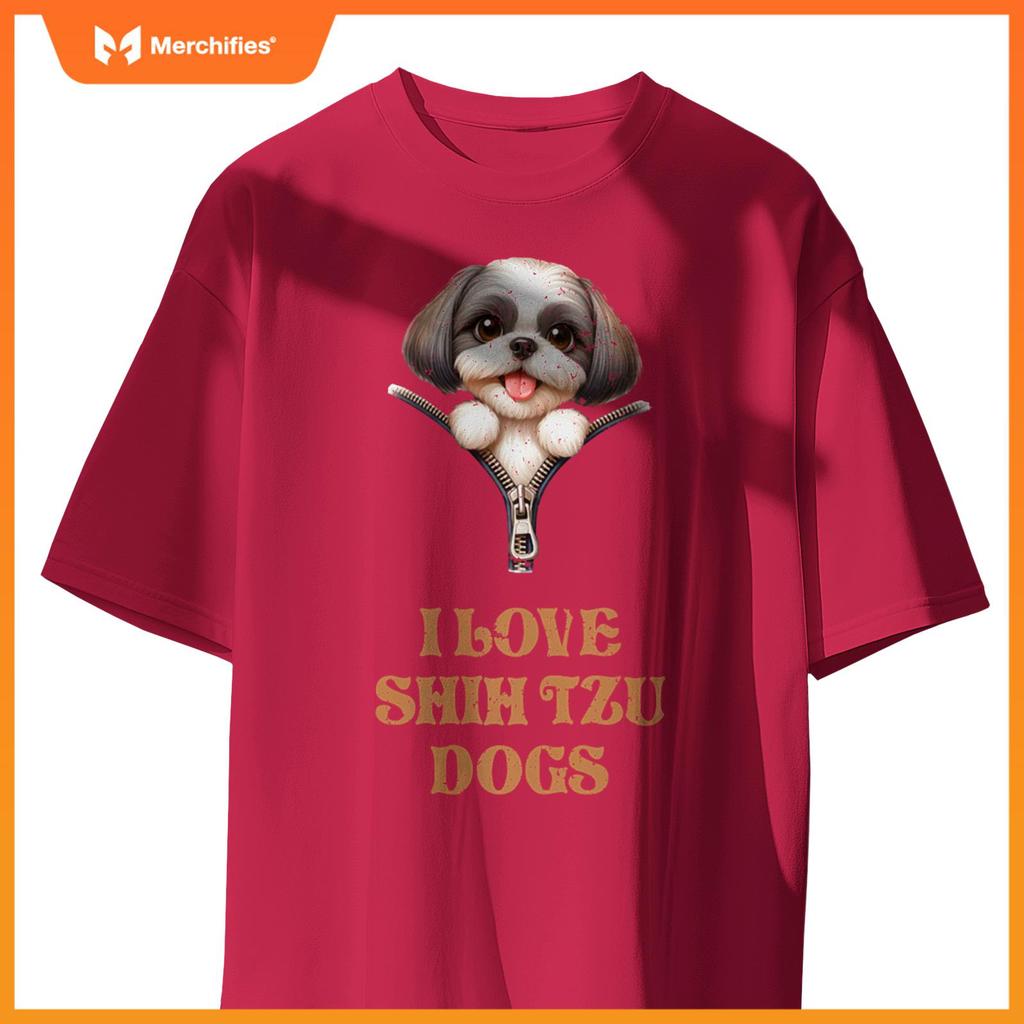 I Love Shih Tzu Dogs T-Shirt