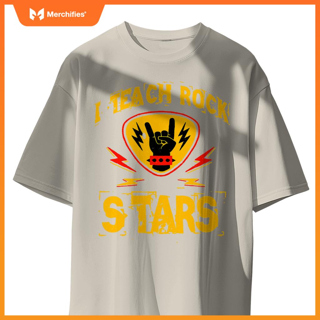 I Teach Rock Stars Music Teacher Rock On Graphic