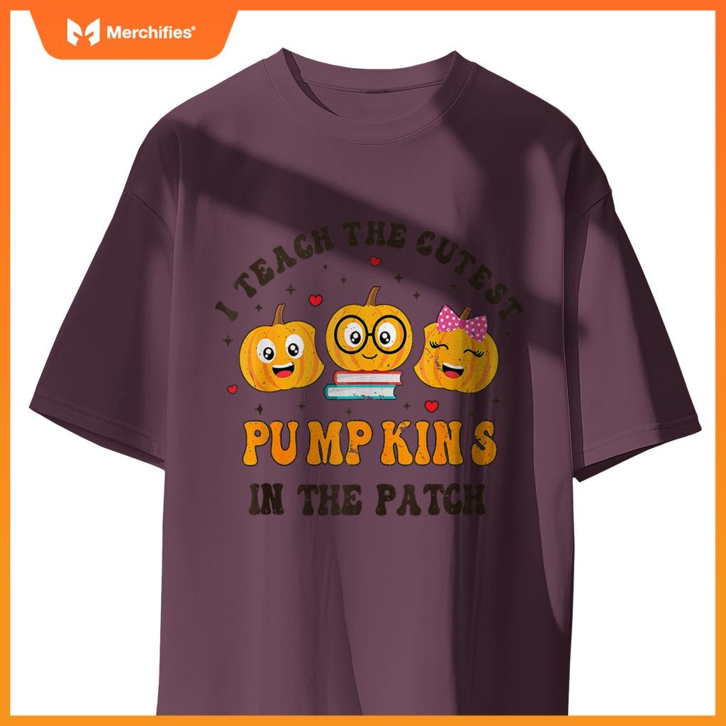 I Teach The Cutest Pumpkins In The Patch Teacher Halloween T-shirt