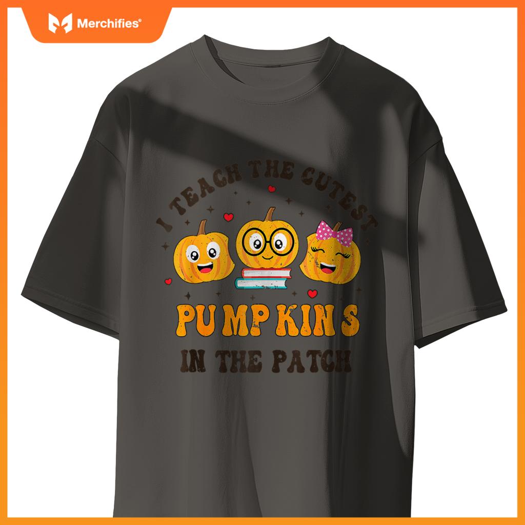 I Teach The Cutest Pumpkins In The Patch Teacher Halloween T-shirt