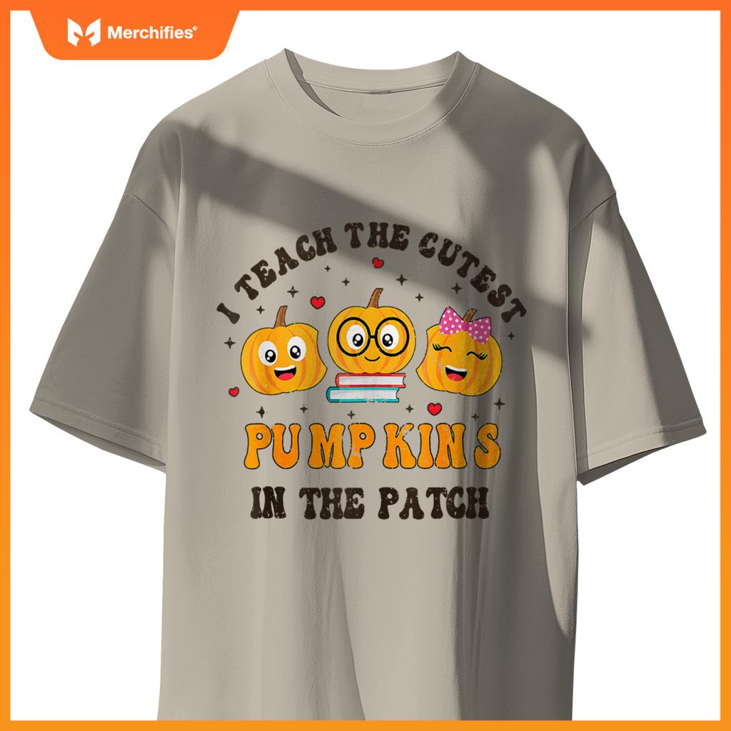 I Teach The Cutest Pumpkins In The Patch Teacher Halloween T-shirt