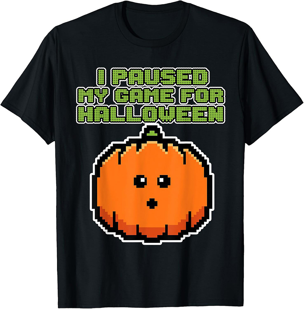 I paused my Game for Halloween - Halloween Gaming T-Shirt