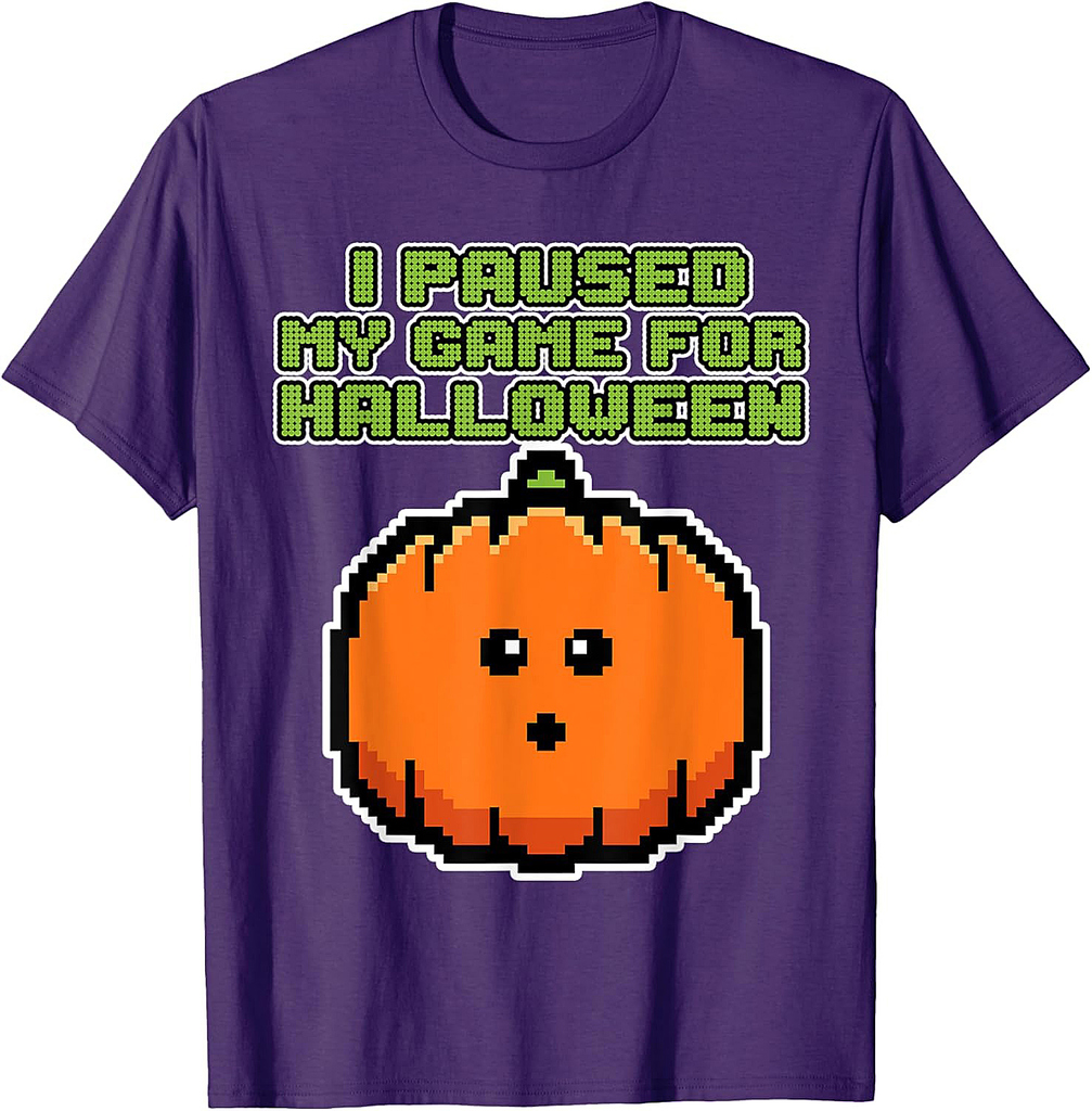 I paused my Game for Halloween - Halloween Gaming T-Shirt