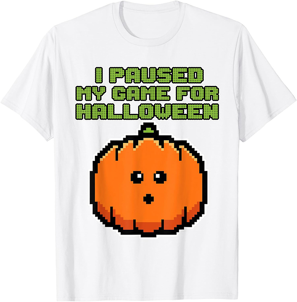 I paused my Game for Halloween - Halloween Gaming T-Shirt