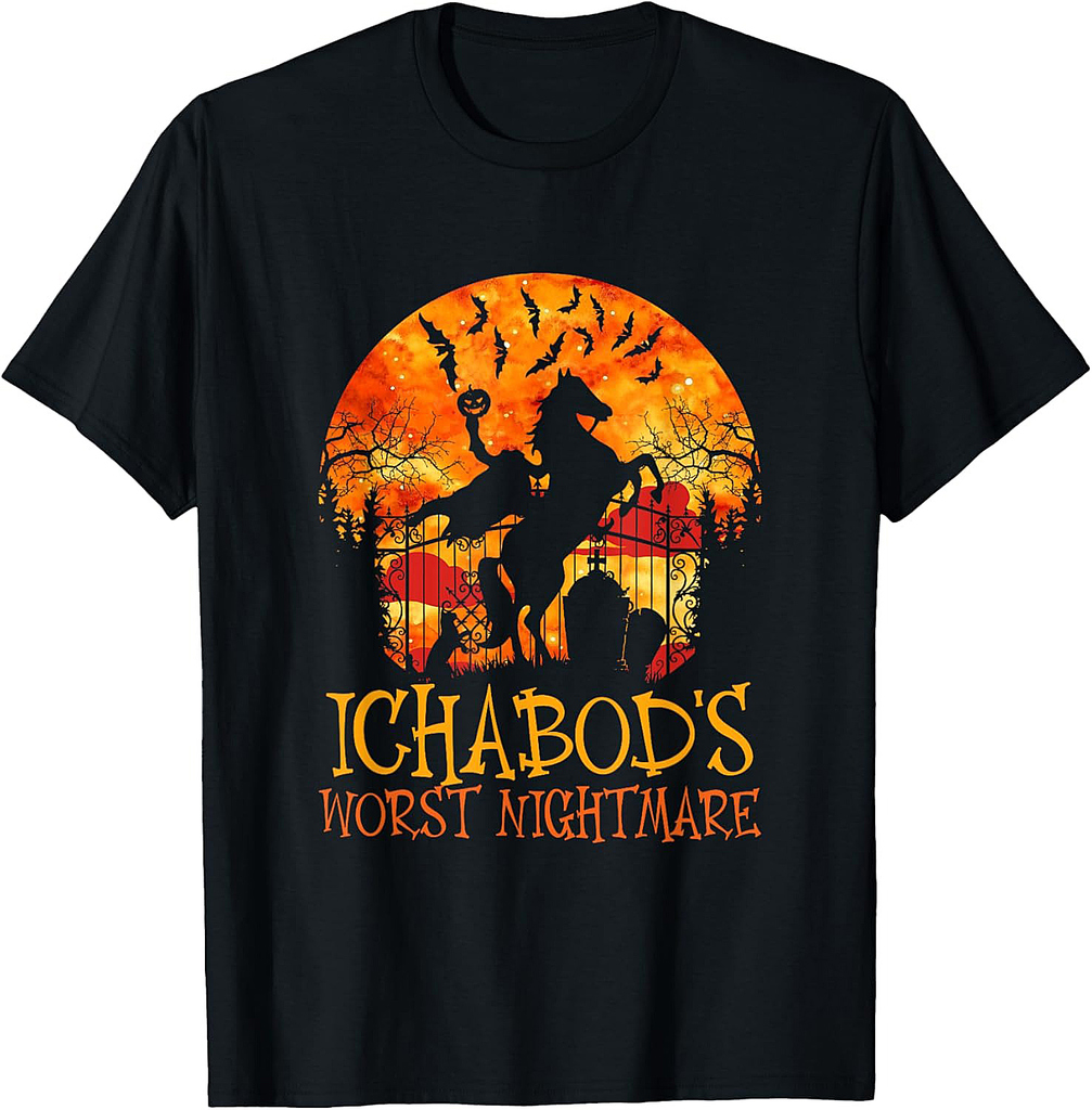Ichabod's Worst Nightmare, Headless Horseman Halloween T-Shirt