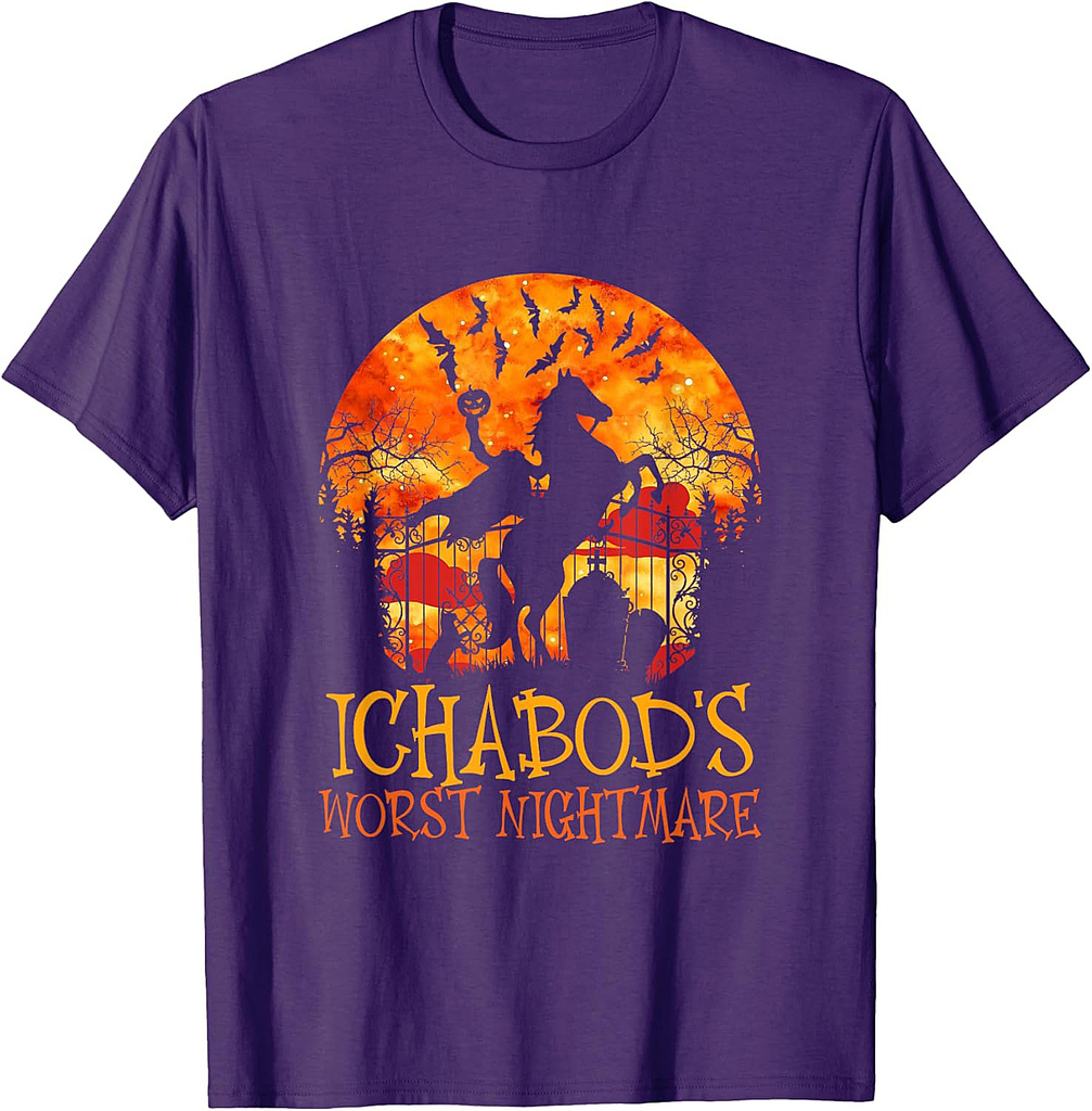 Ichabod's Worst Nightmare, Headless Horseman Halloween T-Shirt