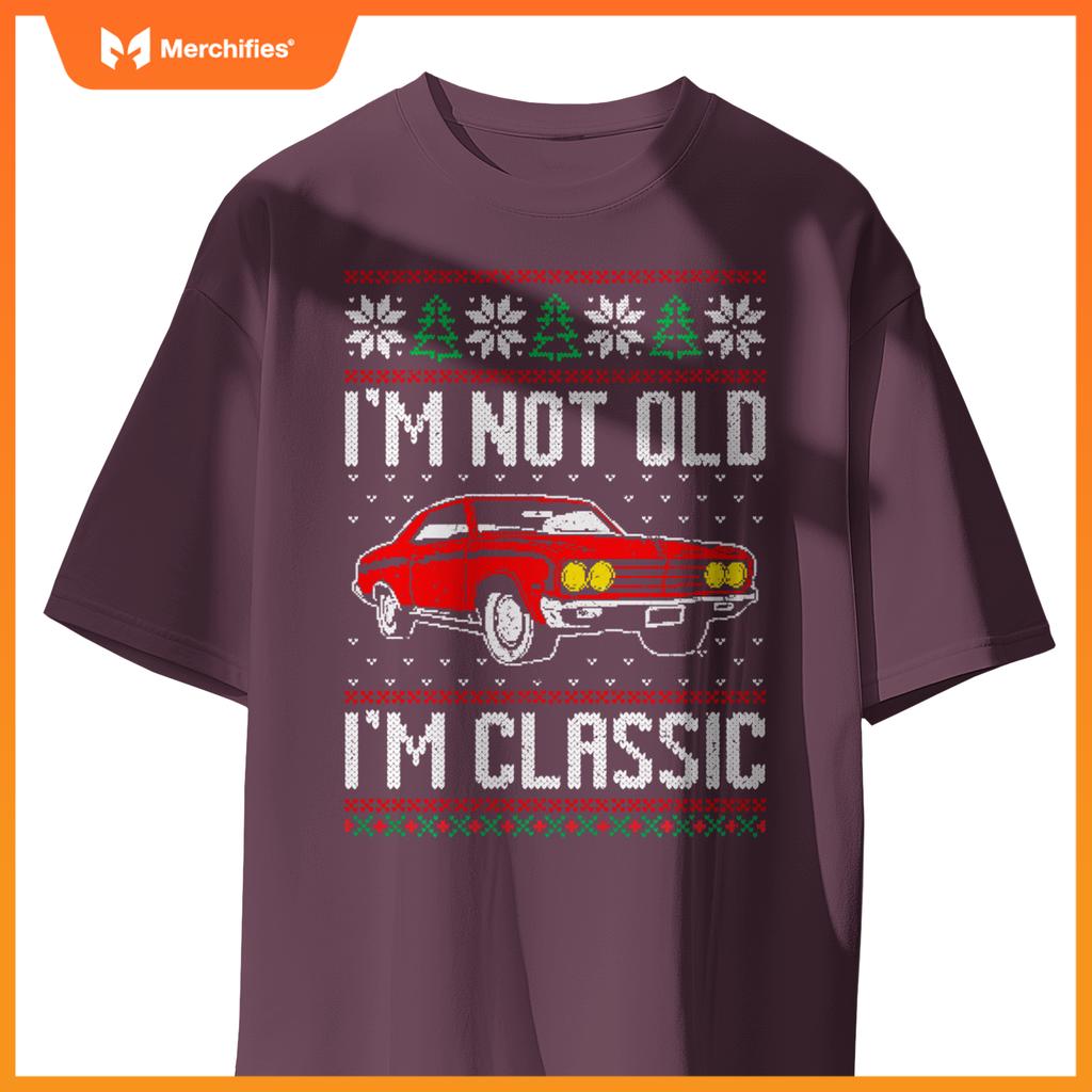 I'M Not Old I'M Classic Muscle Car Ugly Christmas T-Shirt