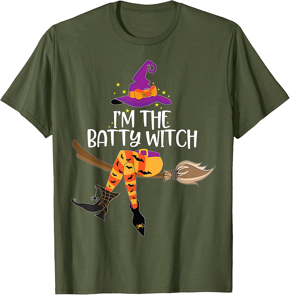 Im the Batty Witch Shirt Halloween Matching Group Costume T-Shirt