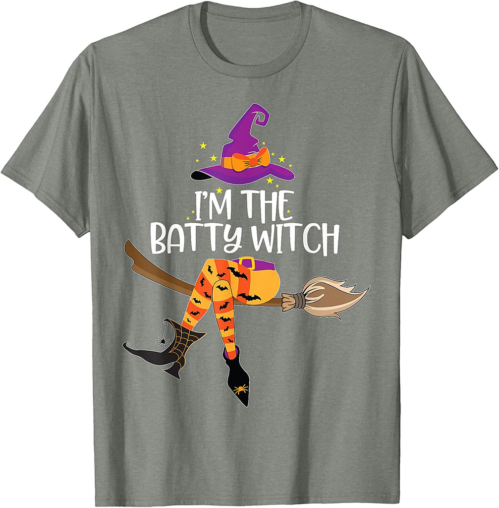 Im the Batty Witch Shirt Halloween Matching Group Costume T-Shirt
