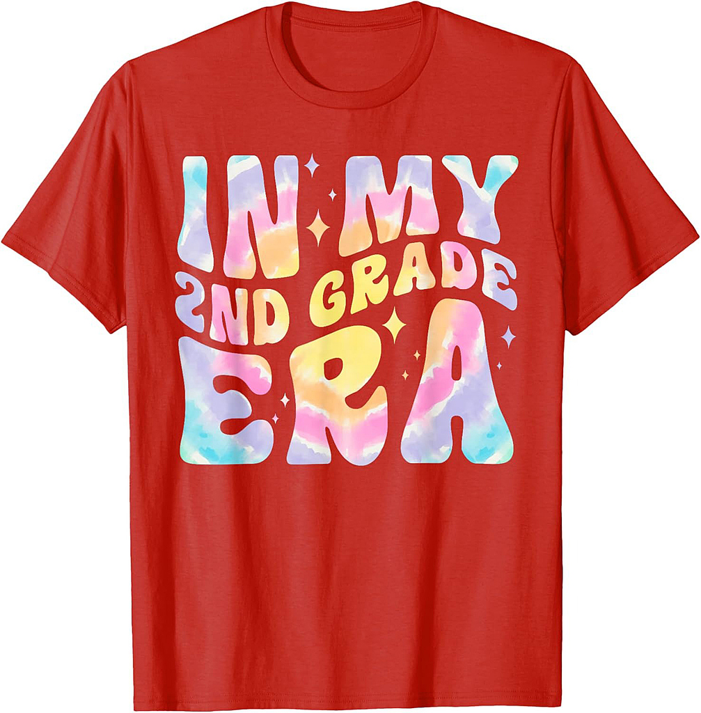 In My 2nd Grade Era Funny Back To School Groovy Teacher Mom T-Shirt