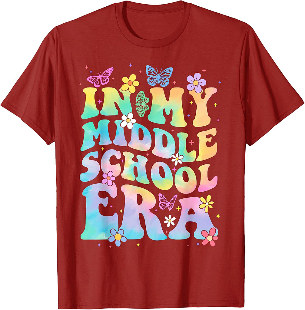In My Middle School Era Back To School Outfits For Teacher T-Shirt