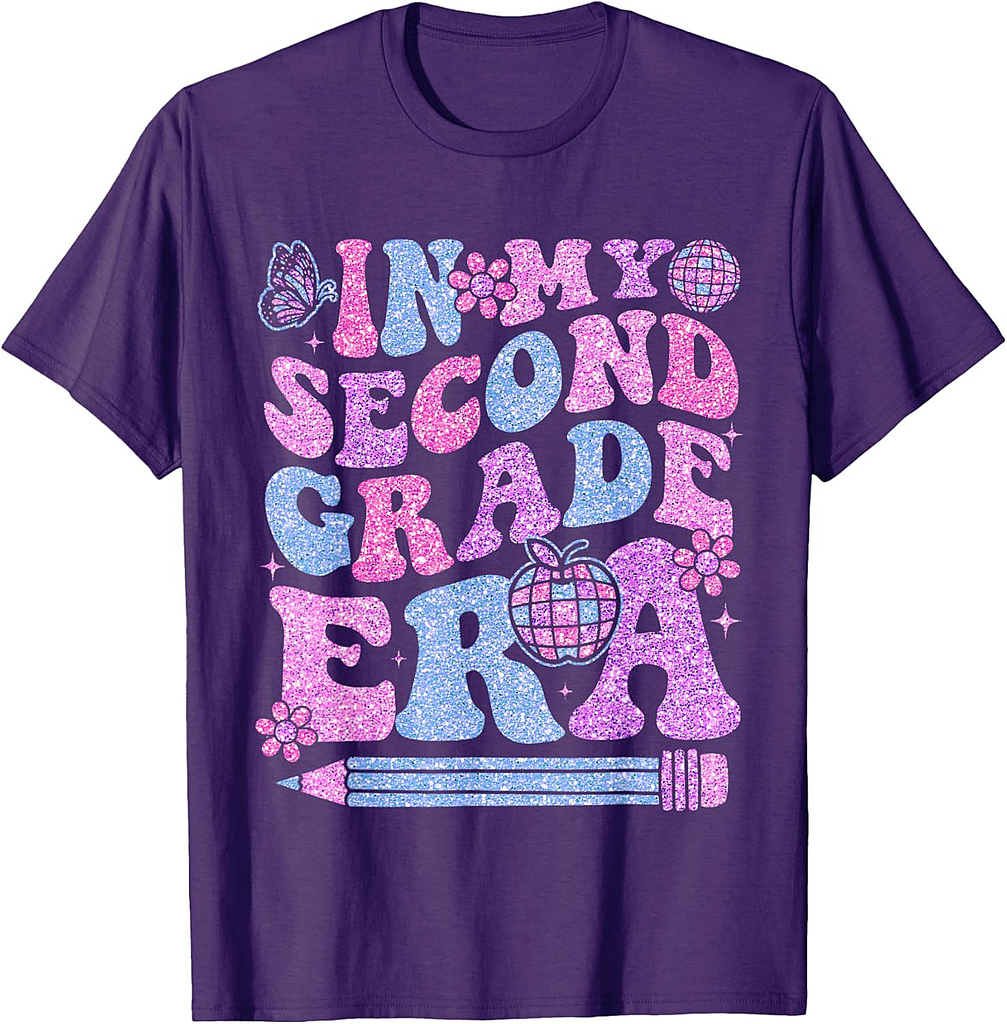 In My Second Grade Era Girl Back To School 2nd Grade Teacher T-Shirt