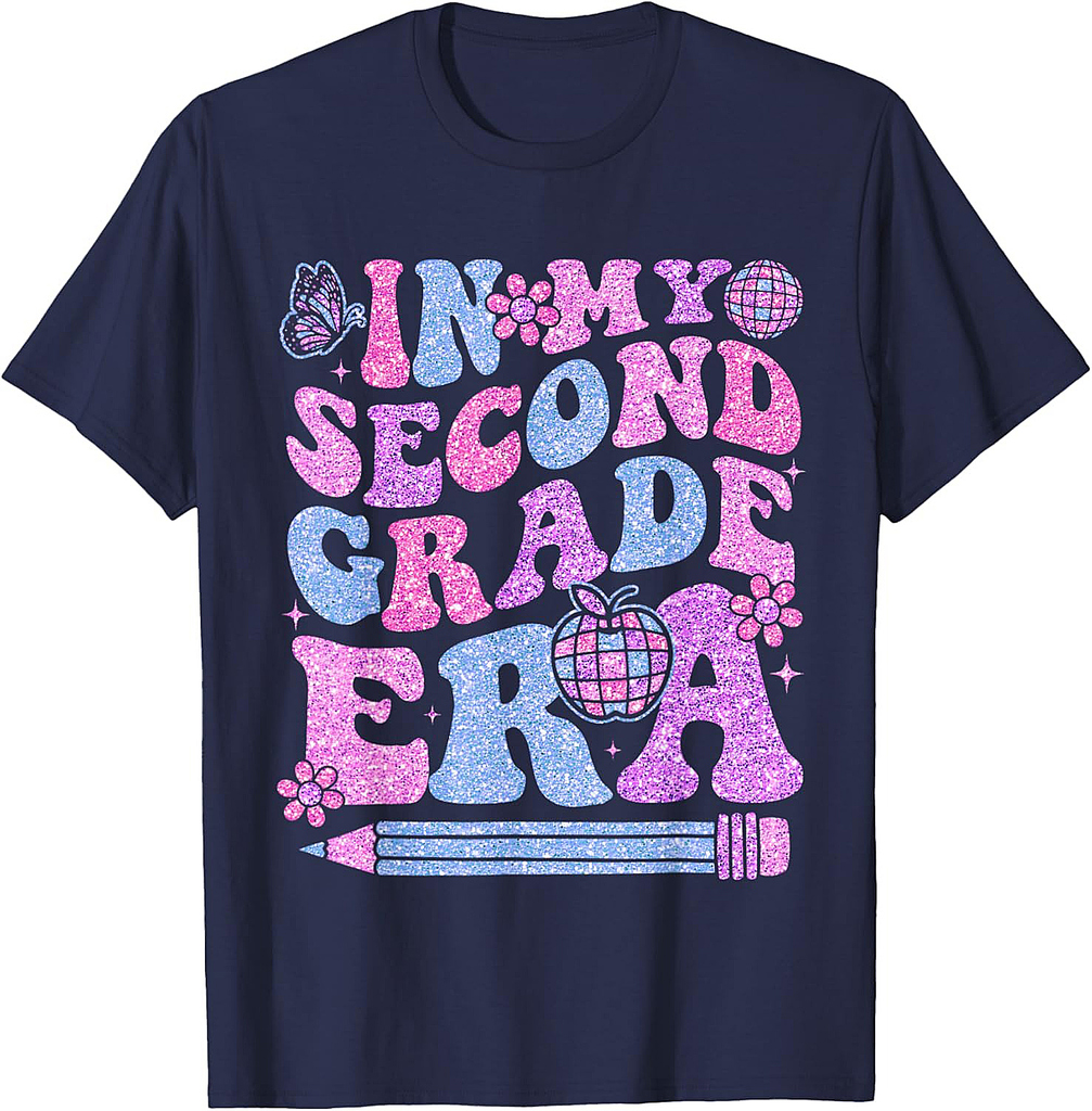 In My Second Grade Era Girl Back To School 2nd Grade Teacher T-Shirt