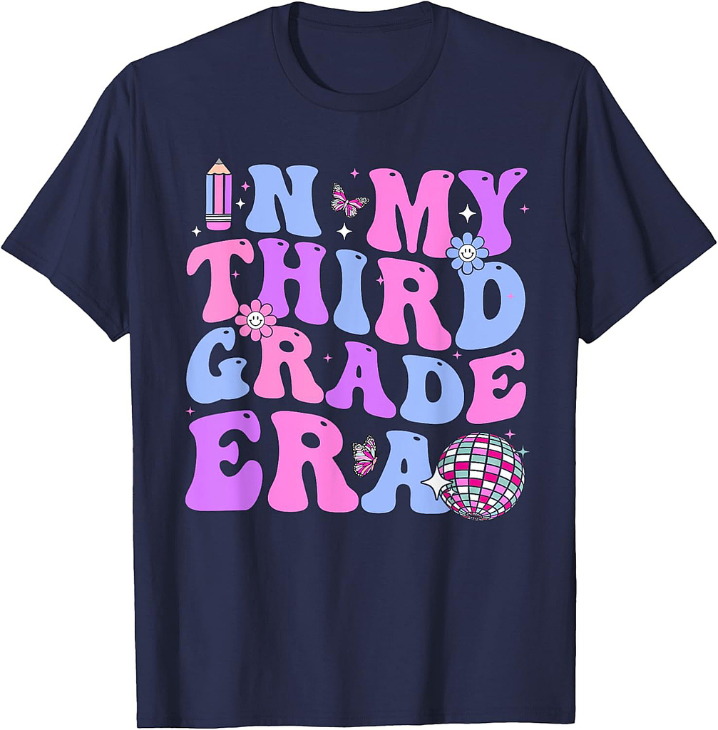 In My Third Grade Era Teacher Back to School Student Kids T-Shirt