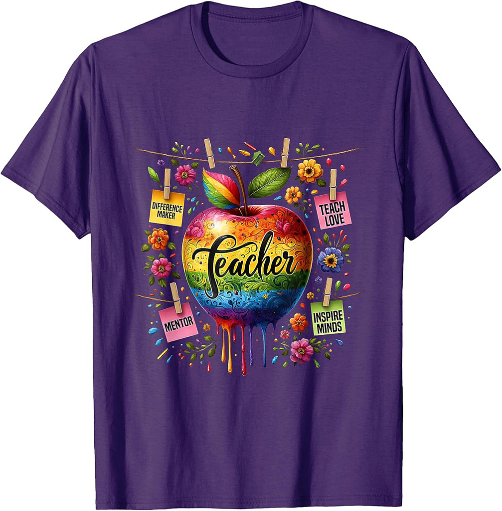 Inspire Minds Teach Love Teacher Back To School First Day T-Shirt