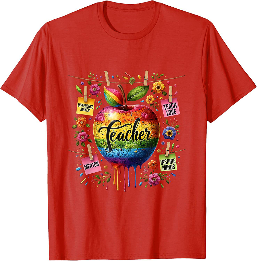 Inspire Minds Teach Love Teacher Back To School First Day T-Shirt