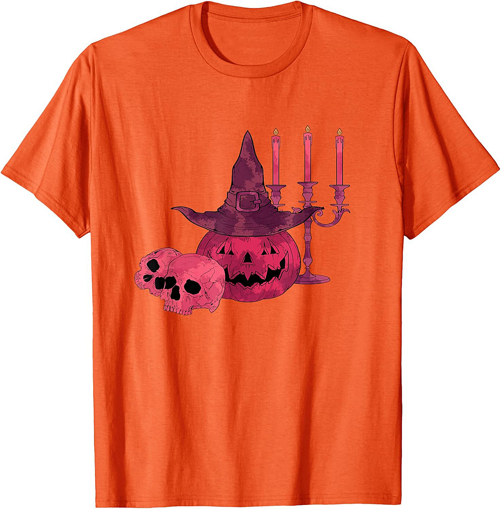 Jack O Lantern Skull Halloween T-Shirt