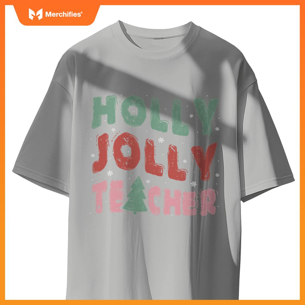 Jolly Holly Teacher Christmas Tree Xmas Holiday Teaching