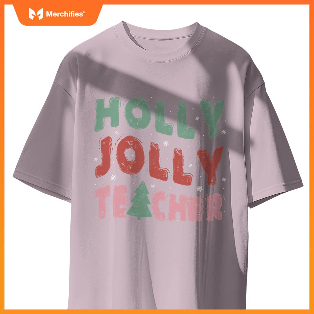 Jolly Holly Teacher Christmas Tree Xmas Holiday Teaching