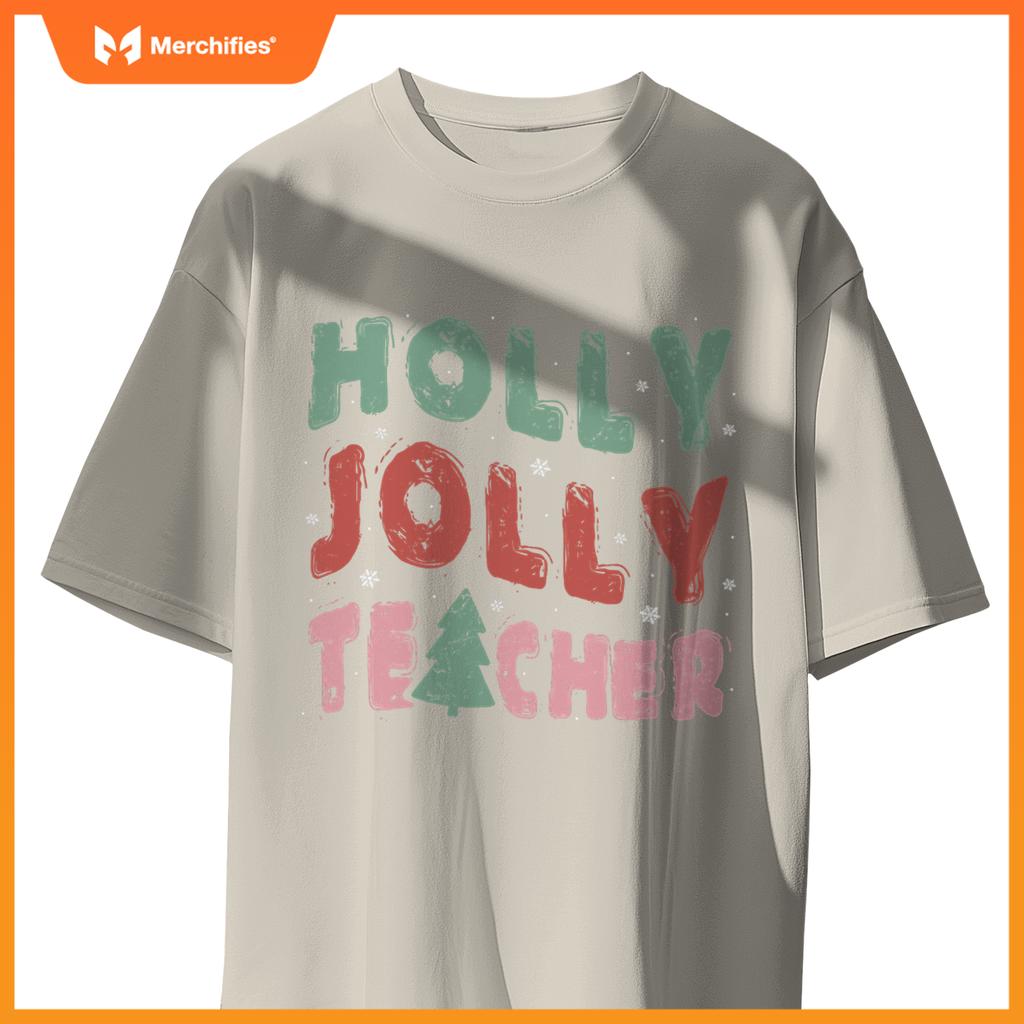 Jolly Holly Teacher Christmas Tree Xmas Holiday Teaching