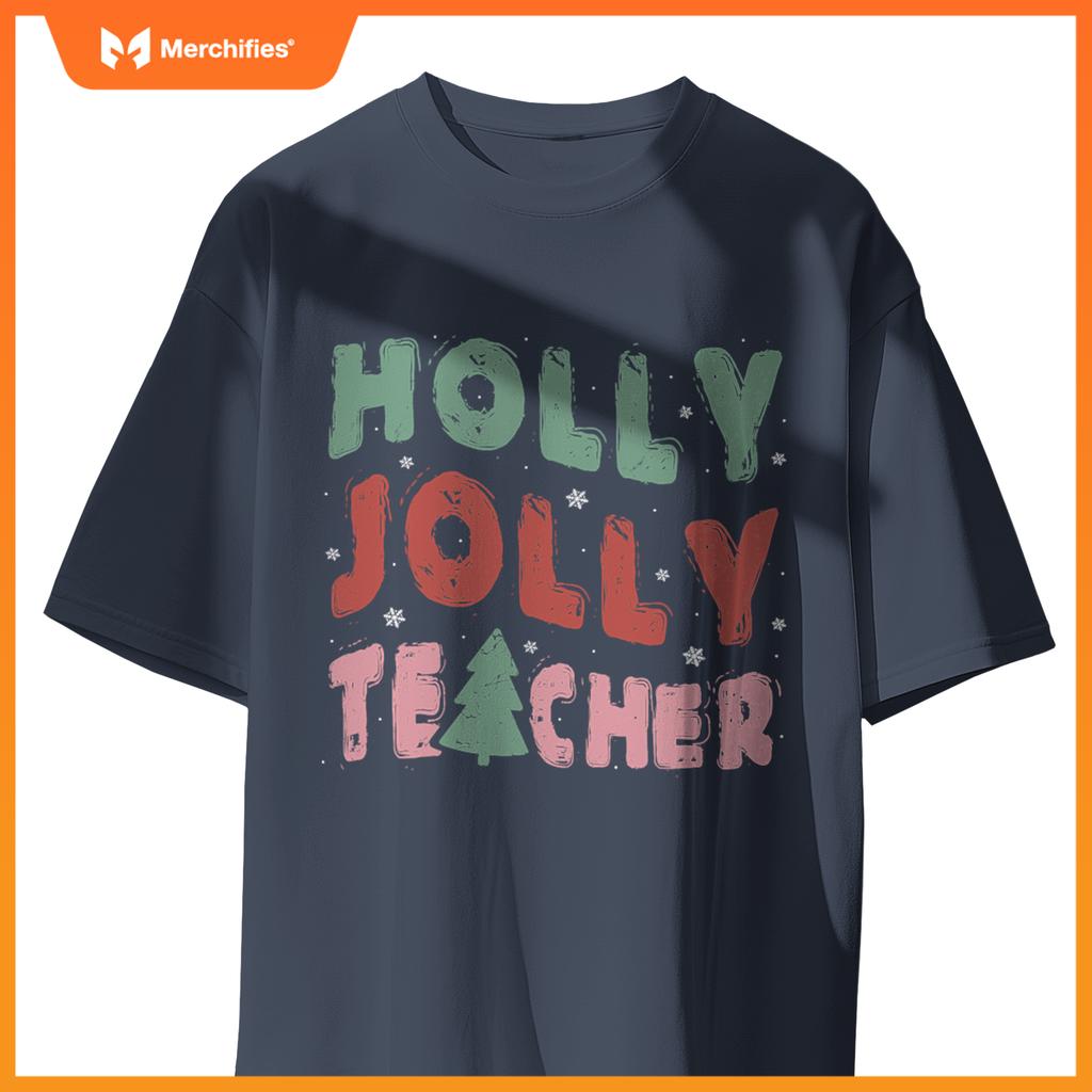 Jolly Holly Teacher Christmas Tree Xmas Holiday Teaching
