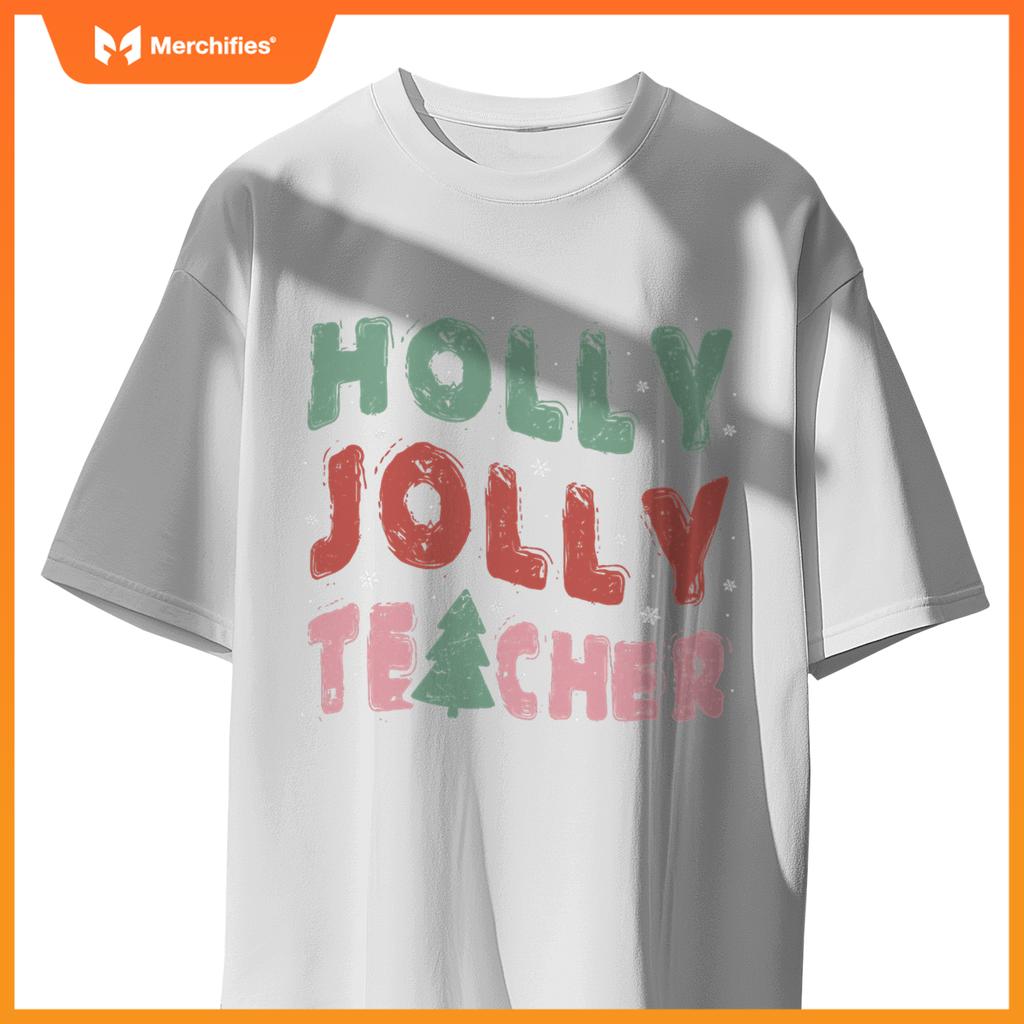 Jolly Holly Teacher Christmas Tree Xmas Holiday Teaching